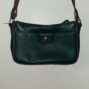 Isaac Mizrahi Green Leather Crossbody